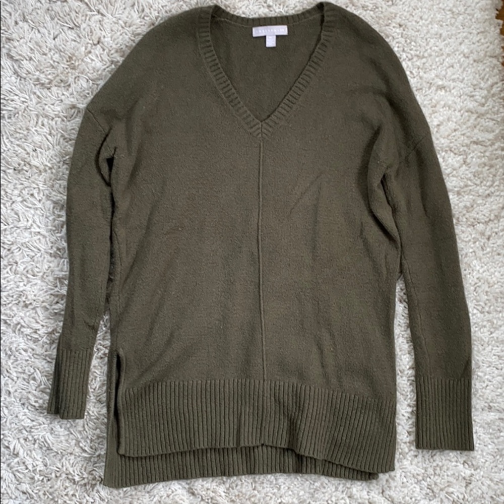Long Chelsea 28 green v-neck